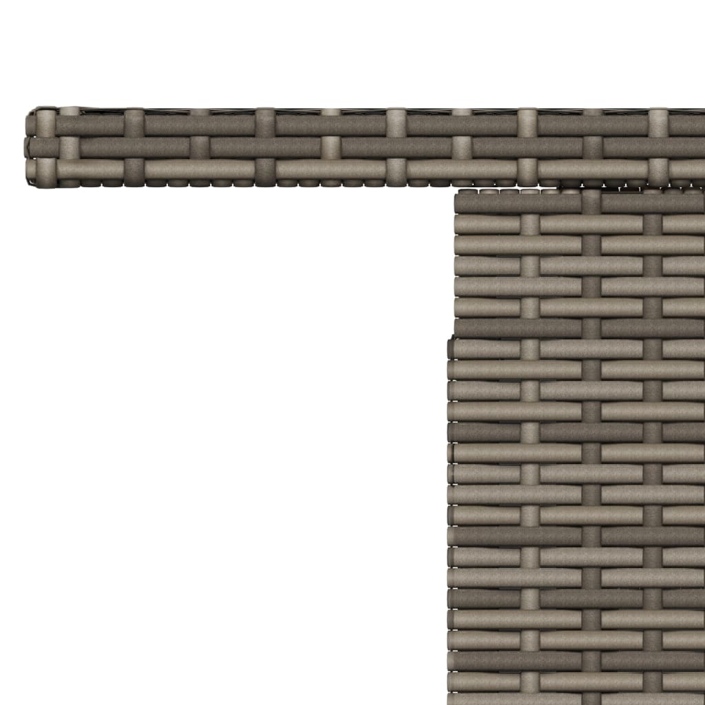Vrtni stol sivi 100x55x73 cm od poliratana i bagremovog drva