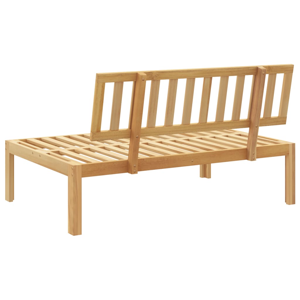 Srednja vrtna sofa od paleta od masivnog bagremovog drva