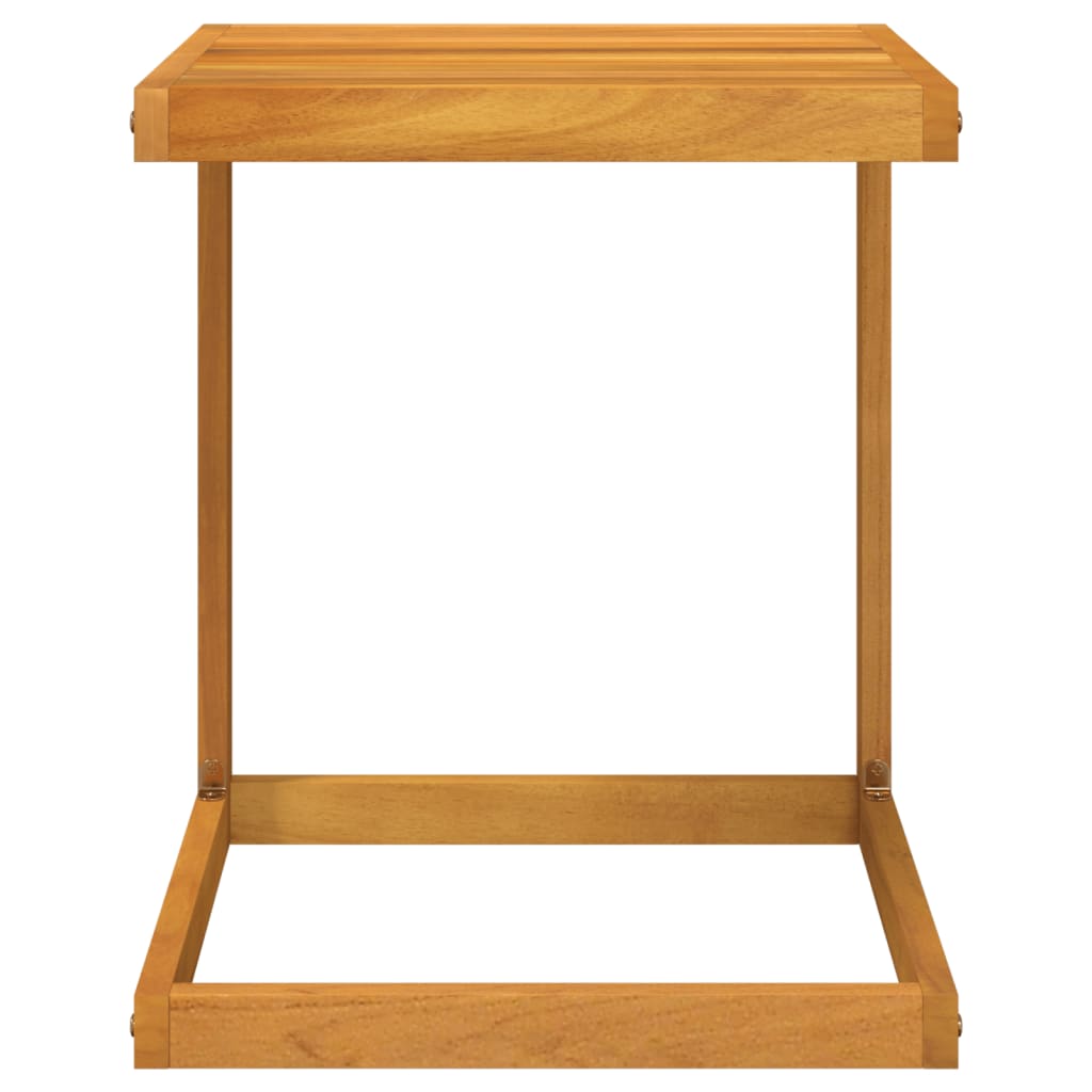 Stolić u obliku slova C 42 x 40 x 50 cm masivno drvo bagrema