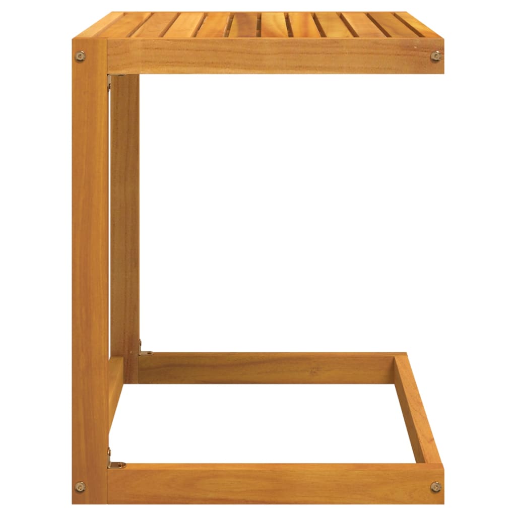 Stolić u obliku slova C 42 x 40 x 50 cm masivno drvo bagrema