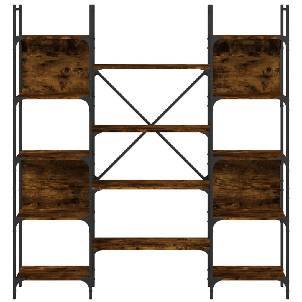 Police za knjige boja hrasta 155,5x24x166,5cm konstruirano drvo