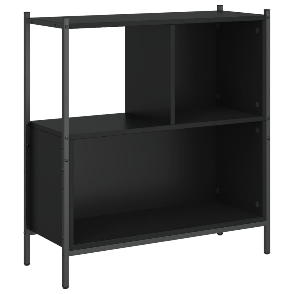 Regal za knjige crni 72 x 28 x 77,5 cm od konstruiranog drva