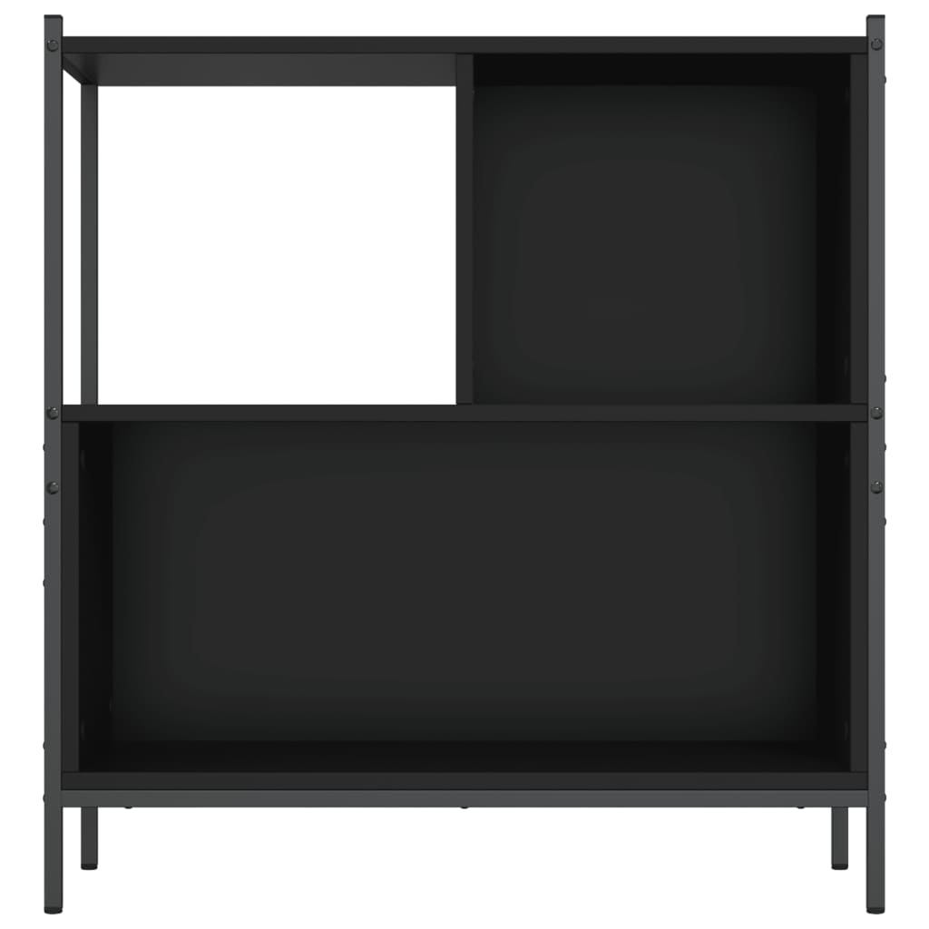 Regal za knjige crni 72 x 28 x 77,5 cm od konstruiranog drva