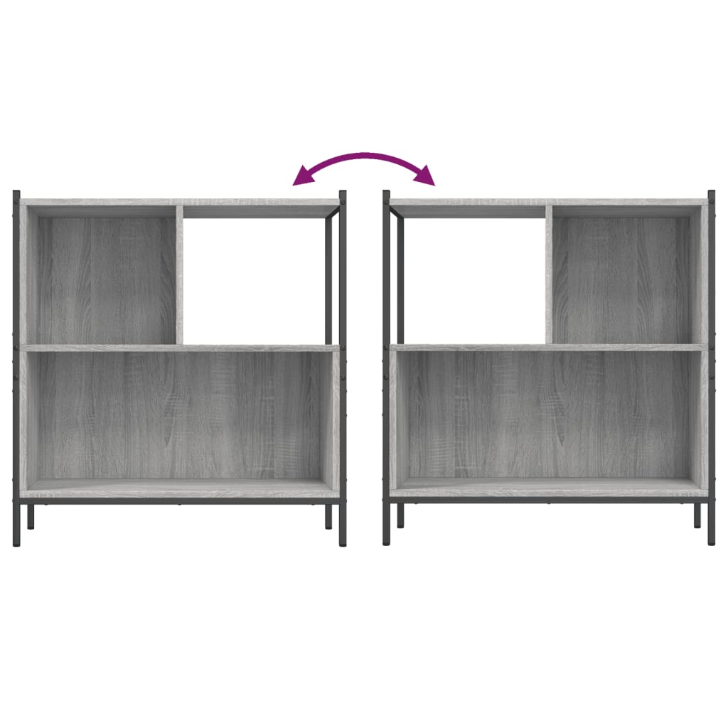 Regal za knjige boja hrasta 72x28x77,5 cm konstruirano drvo
