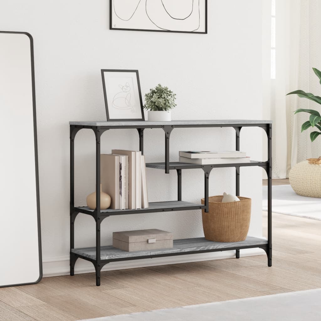 Konzolni stol boja hrasta sonome 100x30x75 cm konstruirano drvo