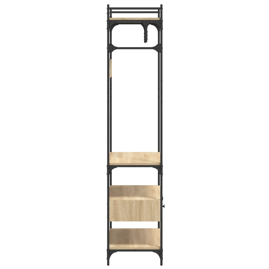 Ormar s ladicama boja hrasta 89x39x184,5 cm konstruiranog drva