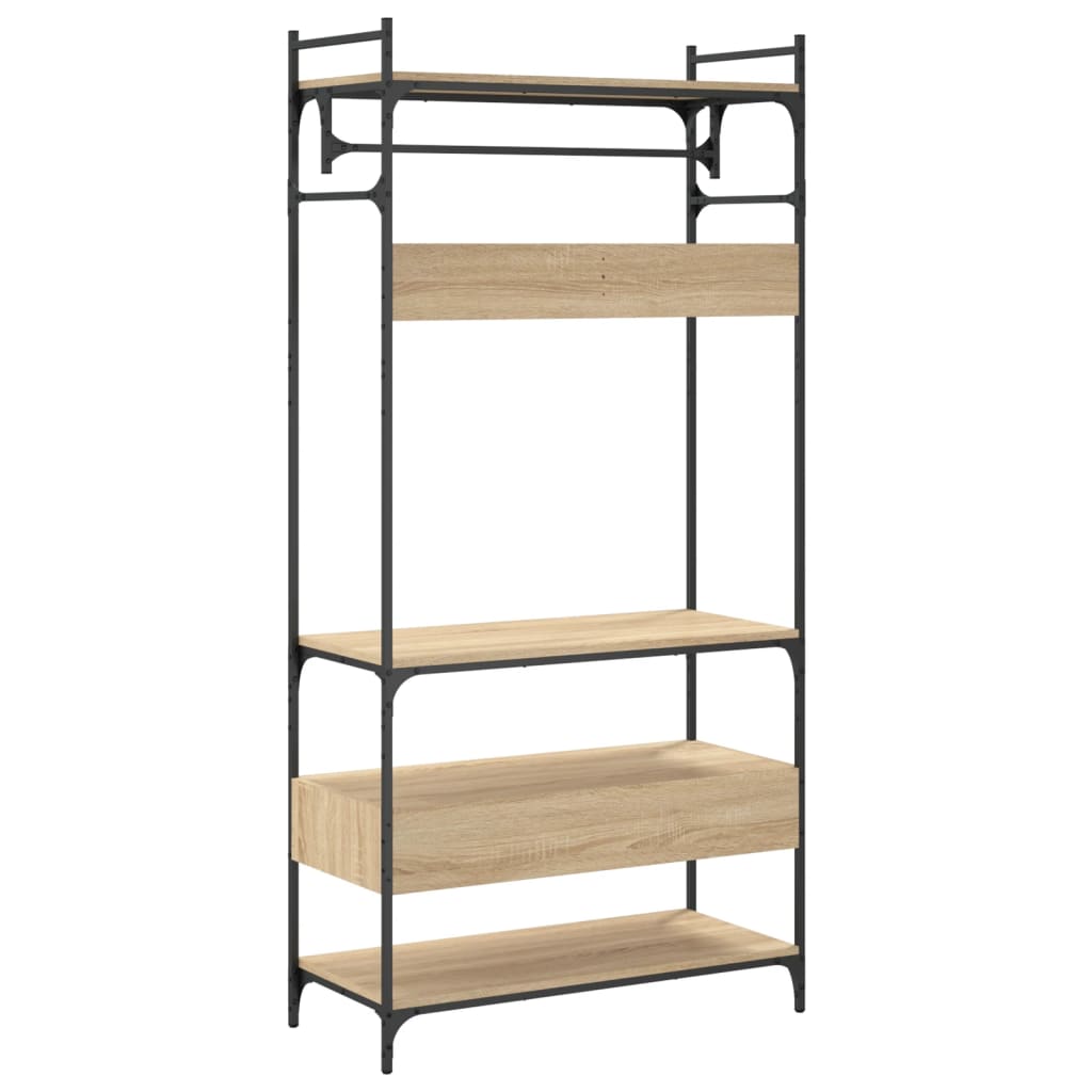 Ormar s ladicama boja hrasta 89x39x184,5 cm konstruiranog drva
