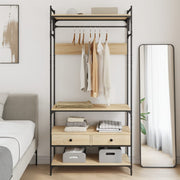 Ormar s ladicama boja hrasta 89x39x184,5 cm konstruiranog drva