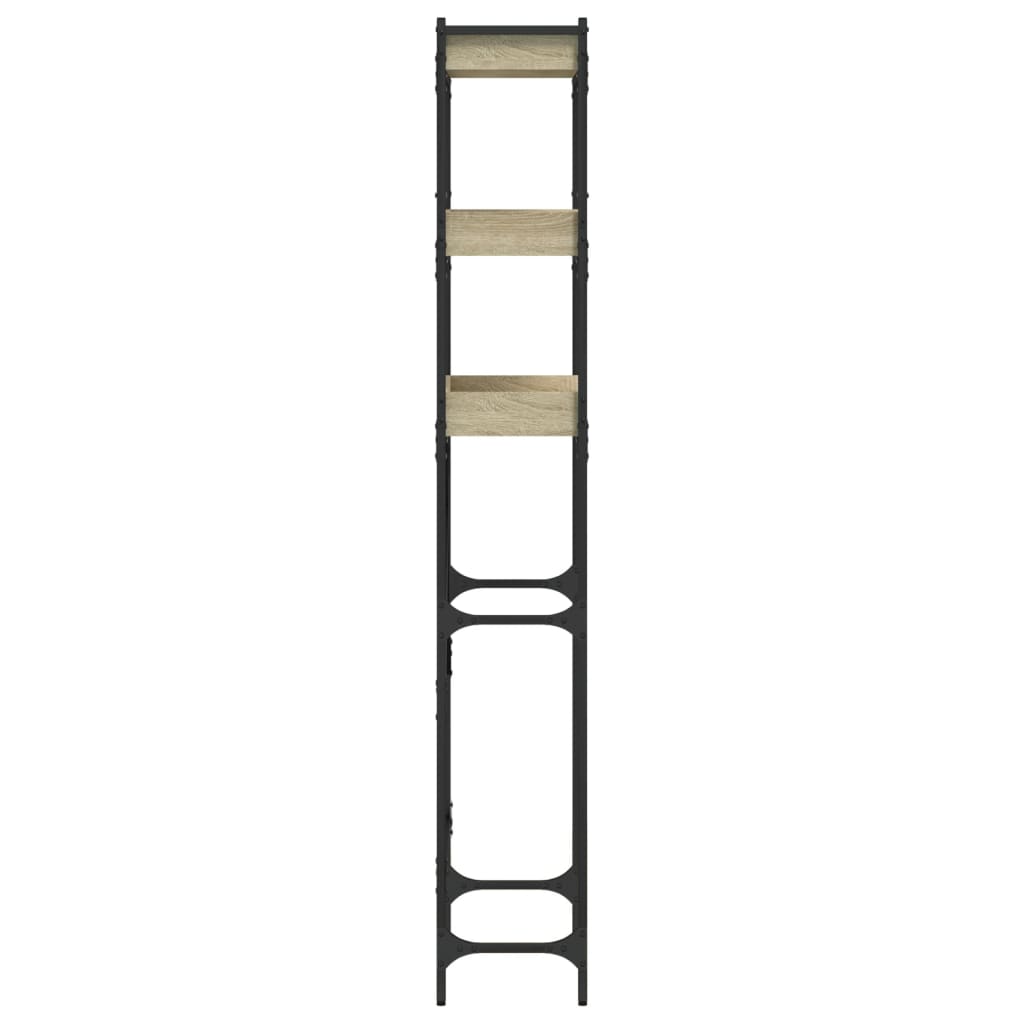 Polica za perilicu rublja boja hrasta 67x25x163 cm drvena