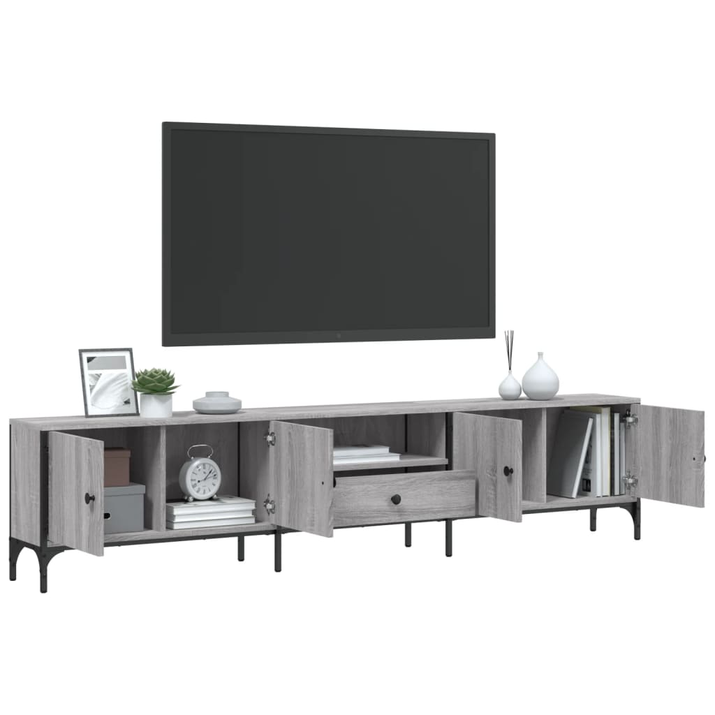 TV ormarić s ladicom boja hrasta 200x25x44 cm konstruirano drvo