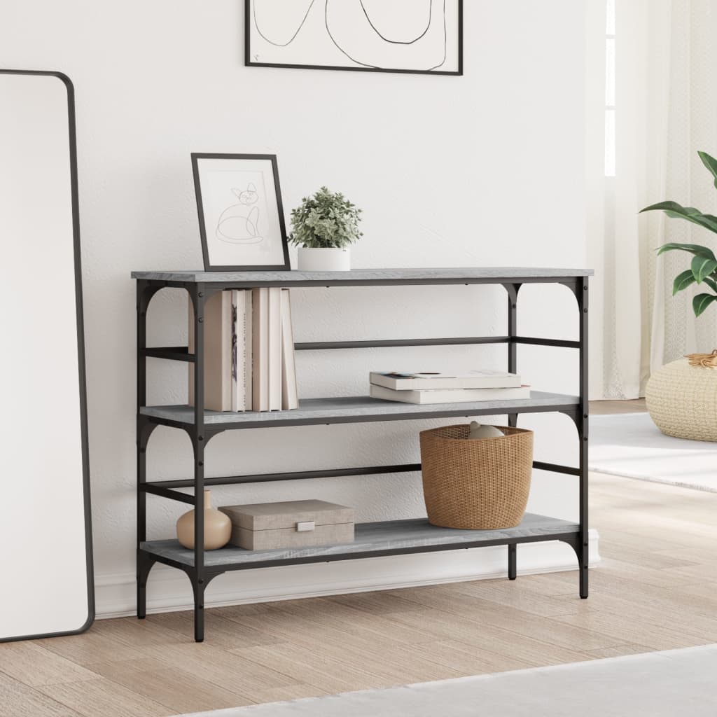 Konzolni stol boja hrasta sonome 100x32x75 cm konstruirano drvo