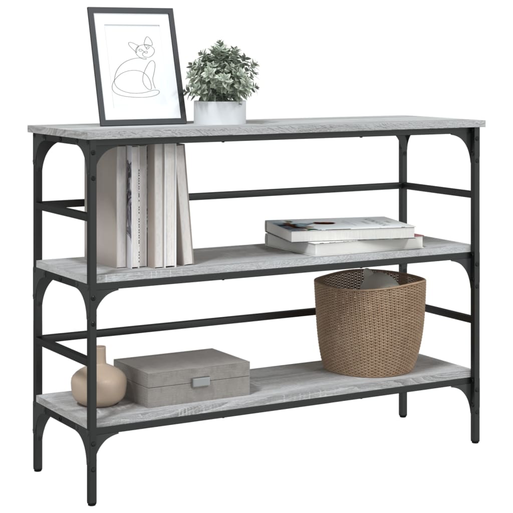 Konzolni stol boja hrasta sonome 100x32x75 cm konstruirano drvo