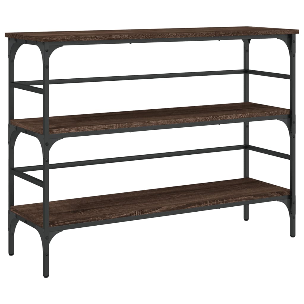 Konzolni stol boja smeđeg hrasta 100x32x75 cm konstruirano drvo