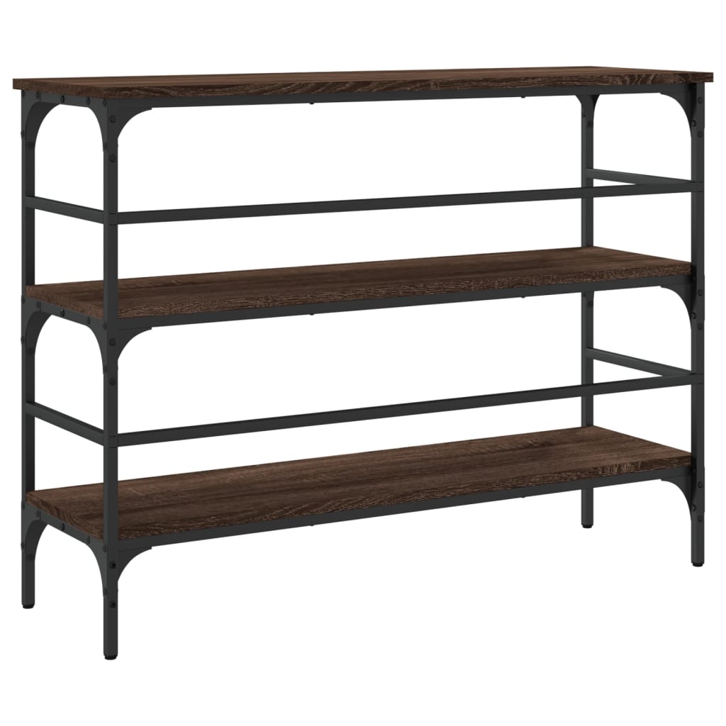 Konzolni stol boja smeđeg hrasta 100x32x75 cm konstruirano drvo