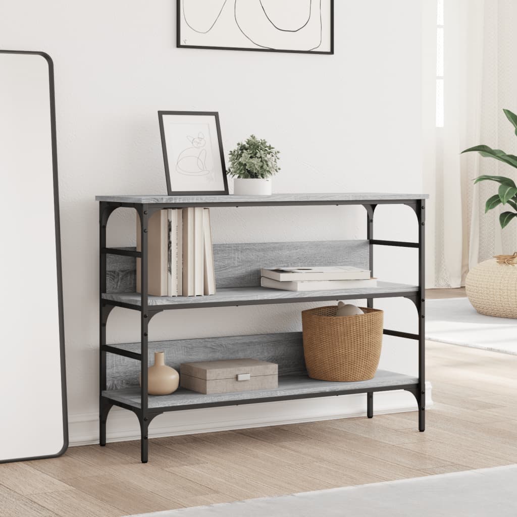 Konzolni stol boja hrasta sonome 100x32x75 cm konstruirano drvo
