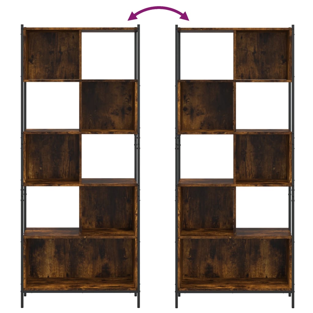 Regal za knjige boja hrasta 72x28x172 cm od konstruiranog drva