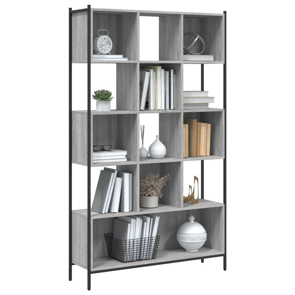 Regal za knjige boja hrasta 102x28x172 cm konstruirano drvo