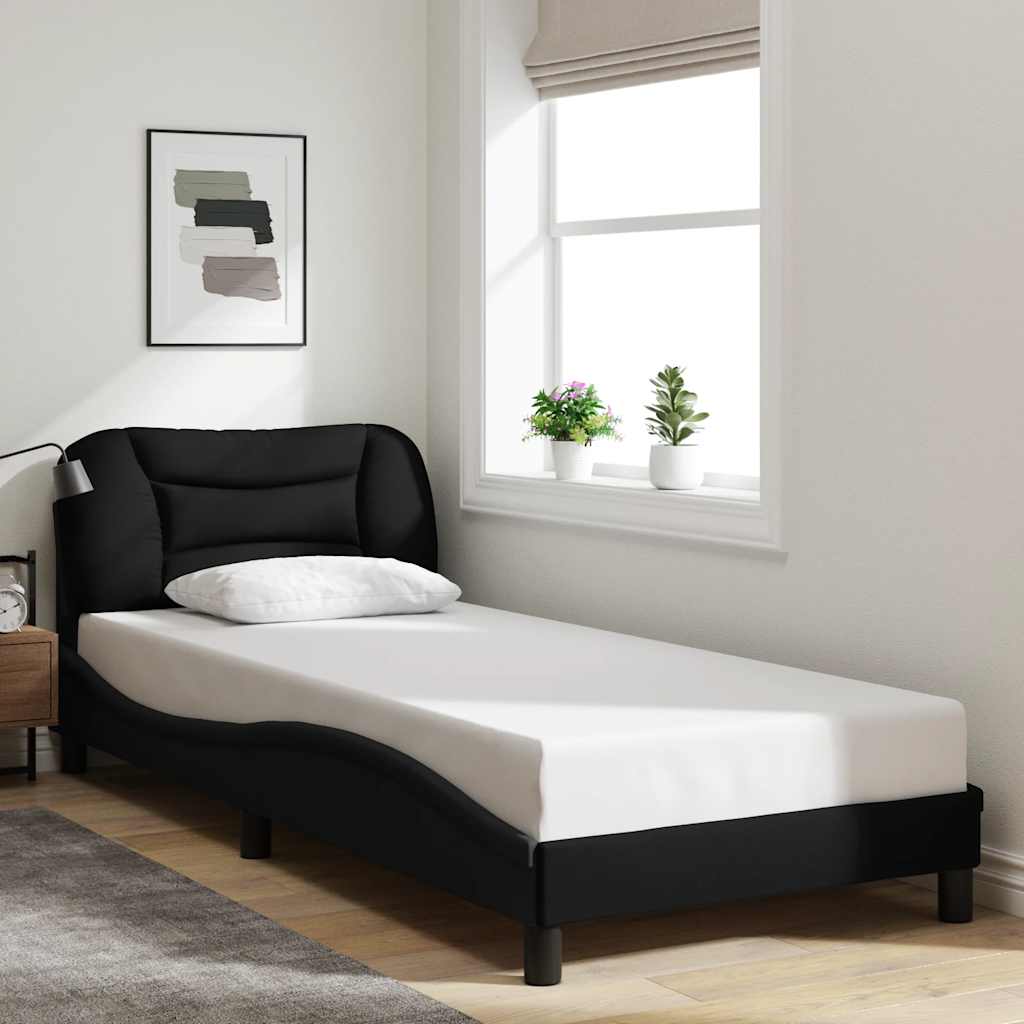 Okvir za krevet bez madraca Hvar crni 90x200cm od tkanine