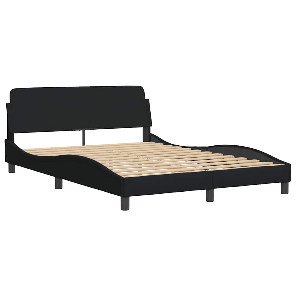 Krevet s madracem Dover crni 120 x 200 cm od tkanine