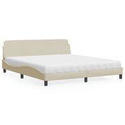 Krevet s madracem Dover krem 180x200 cm od tkanine