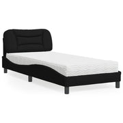 Krevet s madracem Hvar crni 90x190 cm od tkanine