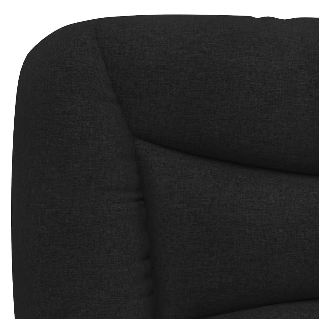 Krevet s madracem Hvar crni 140 x 190 cm od tkanine