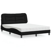 Krevet s madracem Hvar crni 140 x 190 cm od tkanine