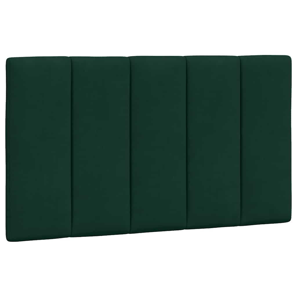Krevet s madracem Hanko tamnozeleni 80 x 200 cm baršunasti