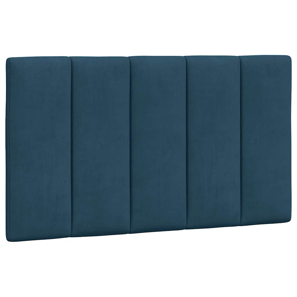 Krevet s madracem Hanko plavi 80 x 200 cm baršunasti