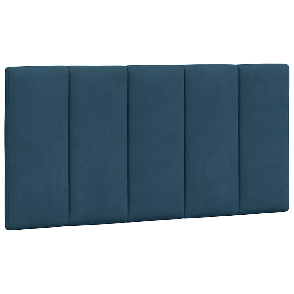 Krevet s madracem Hanko plavi 100 x 200 cm baršunasti