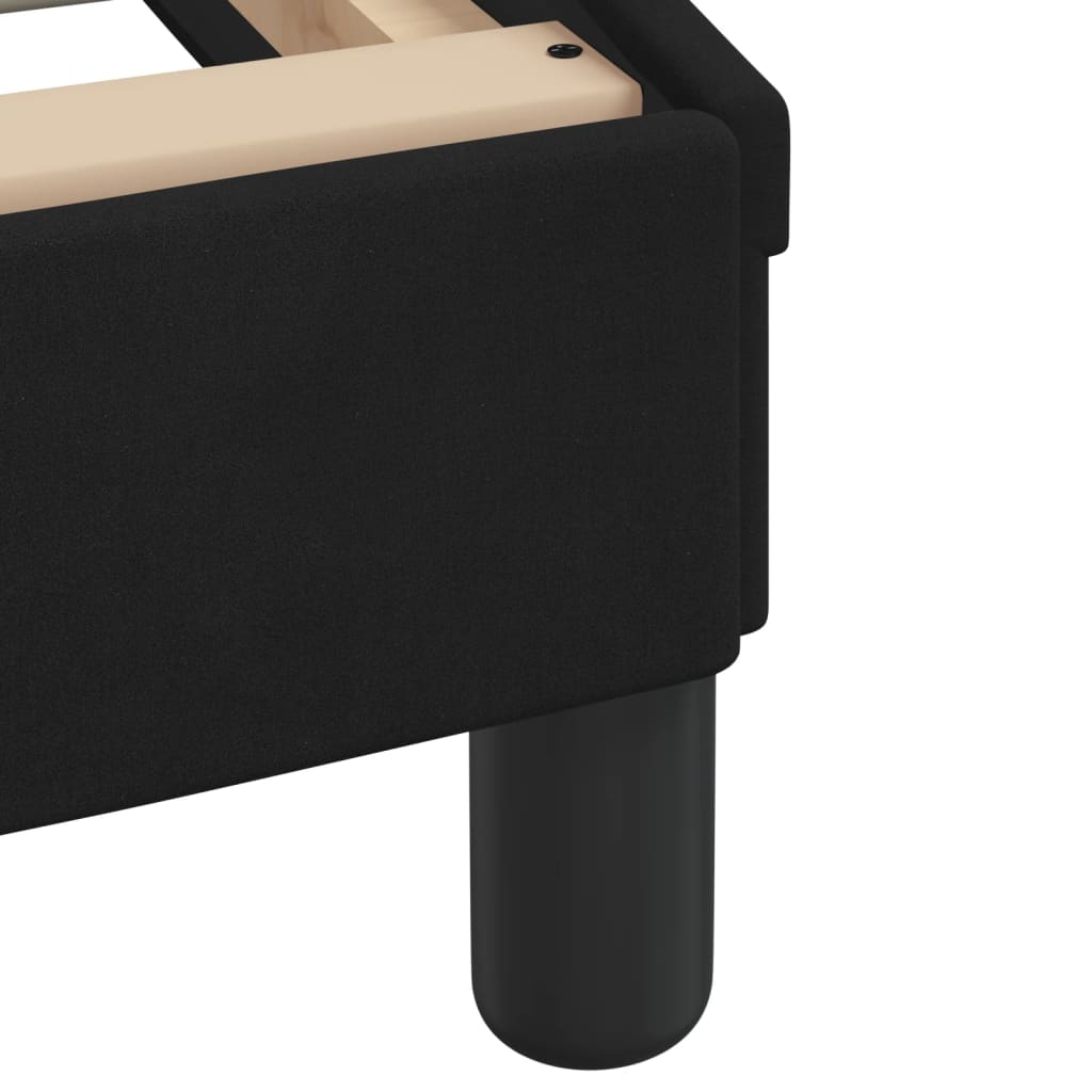 Krevet s madracem Hanko crni 120 x 200 cm baršunasti