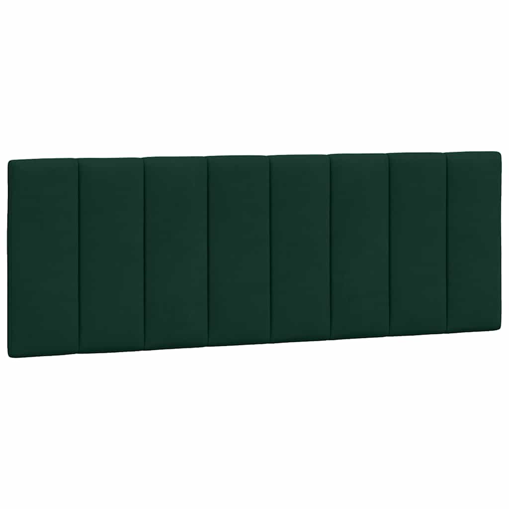 Krevet s madracem Hanko tamnozeleni 140x200 cm baršunasti