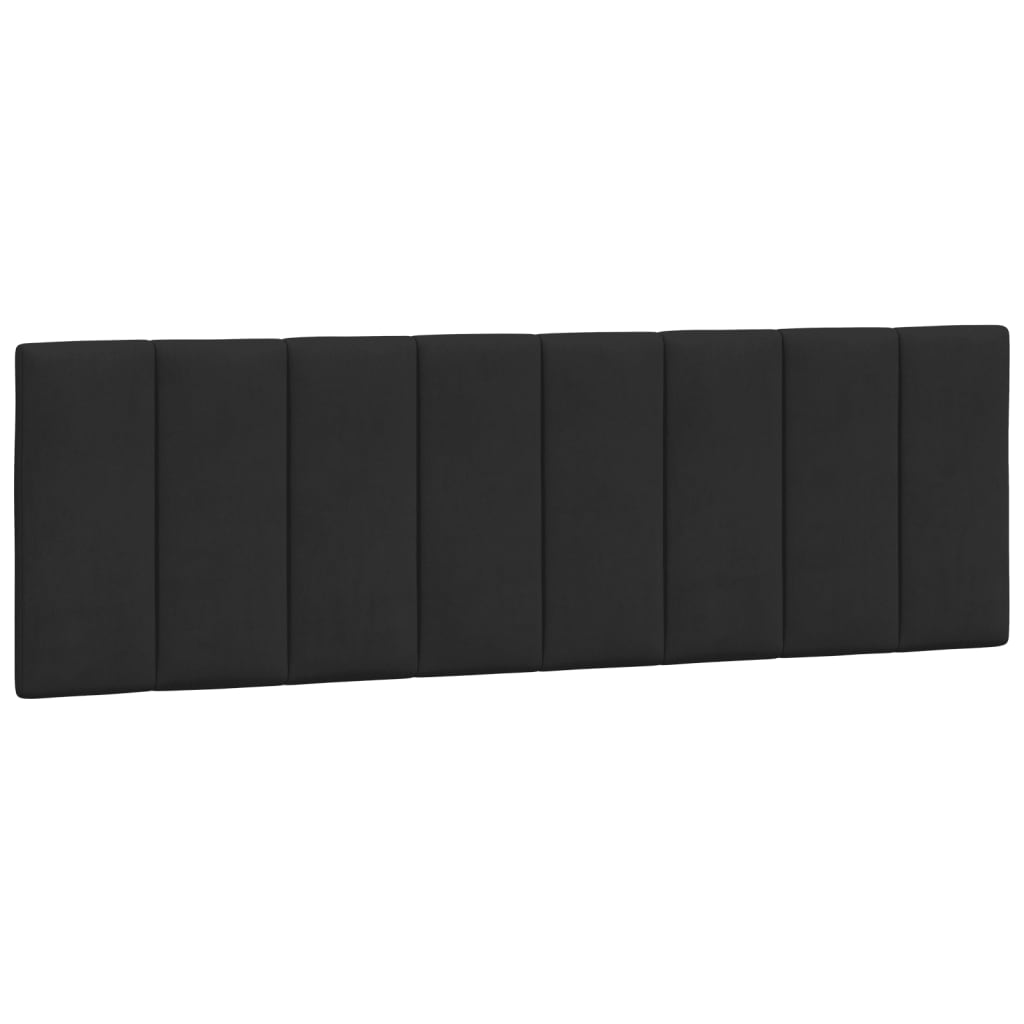 Krevet s madracem Hanko crni 160x200 cm baršunasti