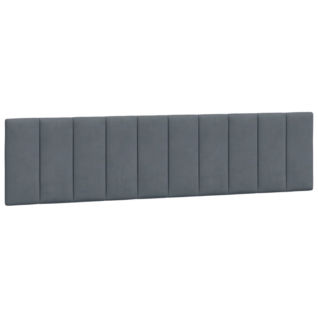 Krevet s madracem Hanko tamnosivi 200x200 cm baršunasti