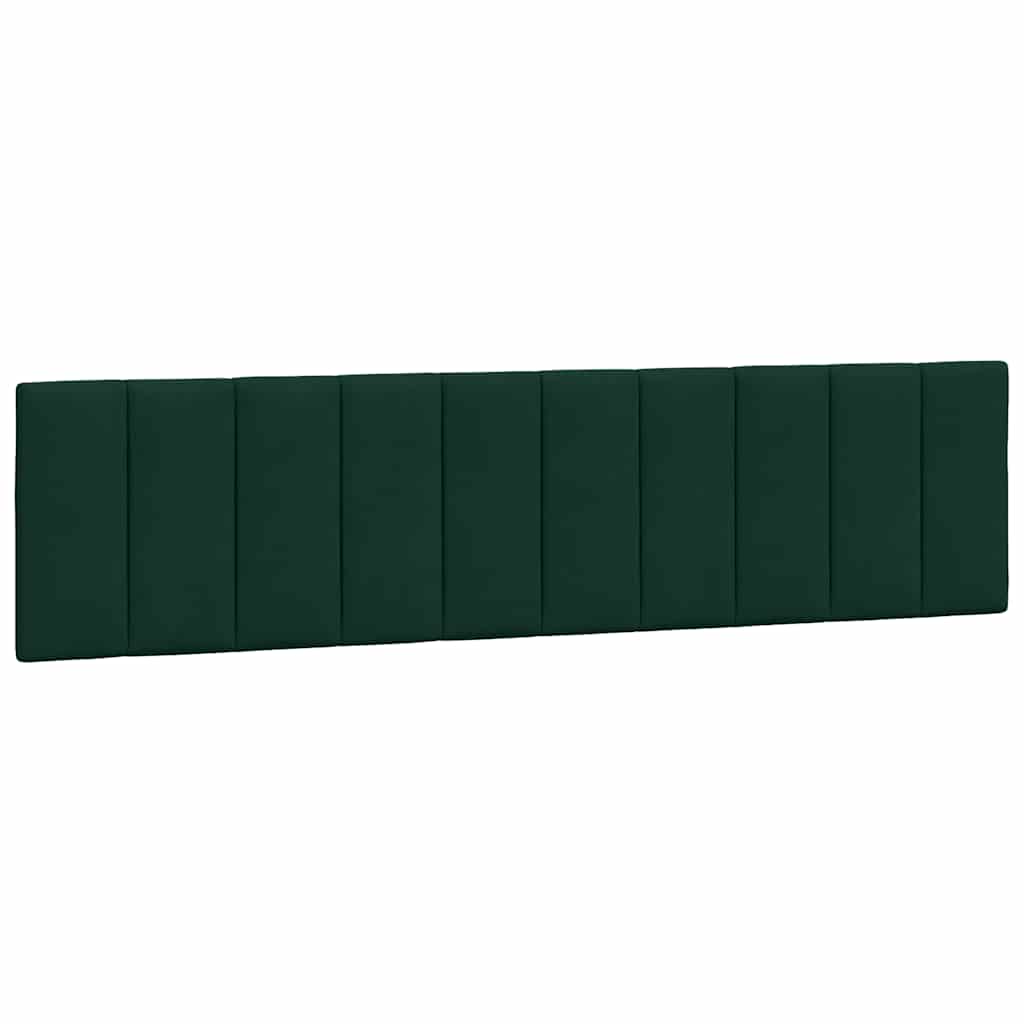 Krevet s madracem Hanko tamnozeleni 200x200 cm baršunasti