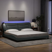 Okvir kreveta s LED-om bez madraca Hvar 200 x 200 cm od tkanine