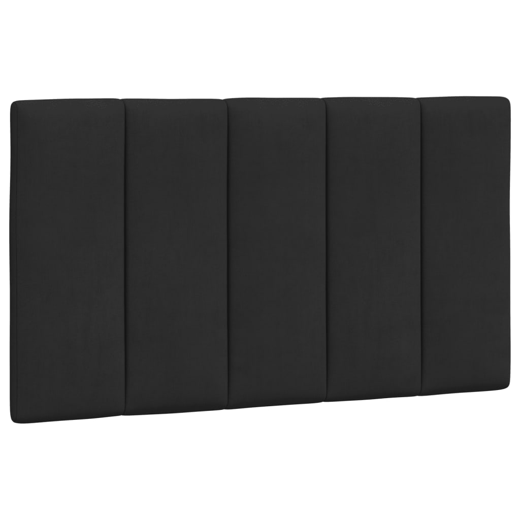Okvir kreveta s LED-om bez madraca Hanko crni 80 x 200 cm baršunasti