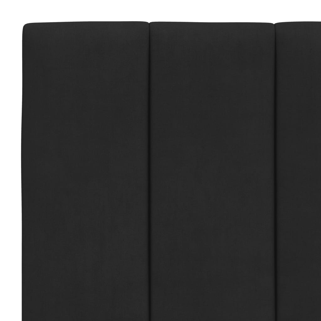 Okvir kreveta s LED-om bez madraca Hanko crni 90 x 200 cm baršunasti