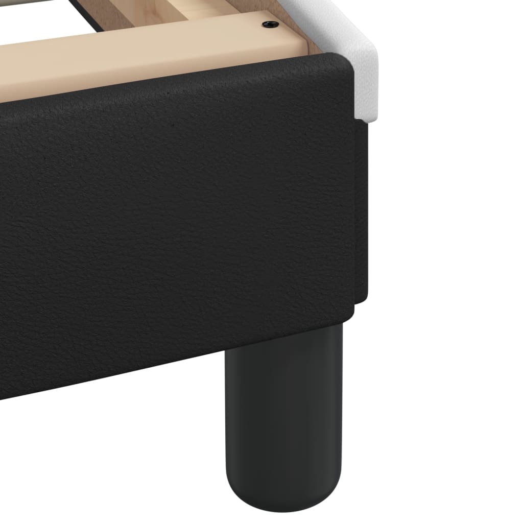 Okvir kreveta s LED-om bez madraca Hvar crno-bijeli 100 x 200 cm