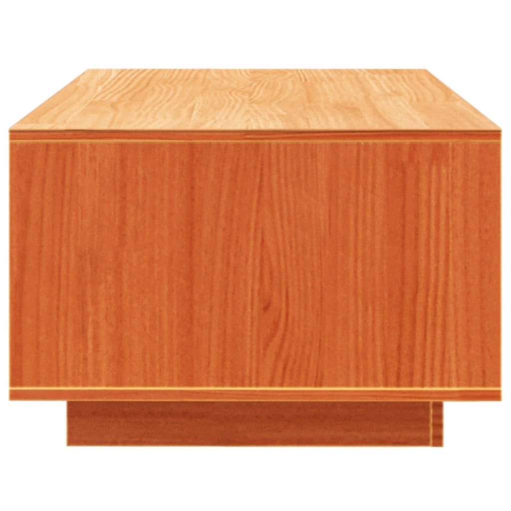 Stolić za kavu voštano smeđi 110x50x33,5 cm od masivne borovine