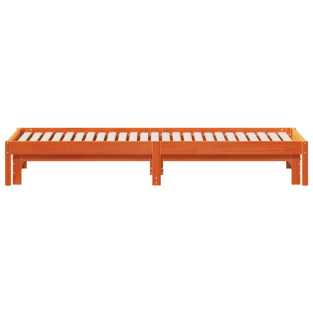 Dnevni krevet na razvlačenje voštano smeđi 80x200 cm