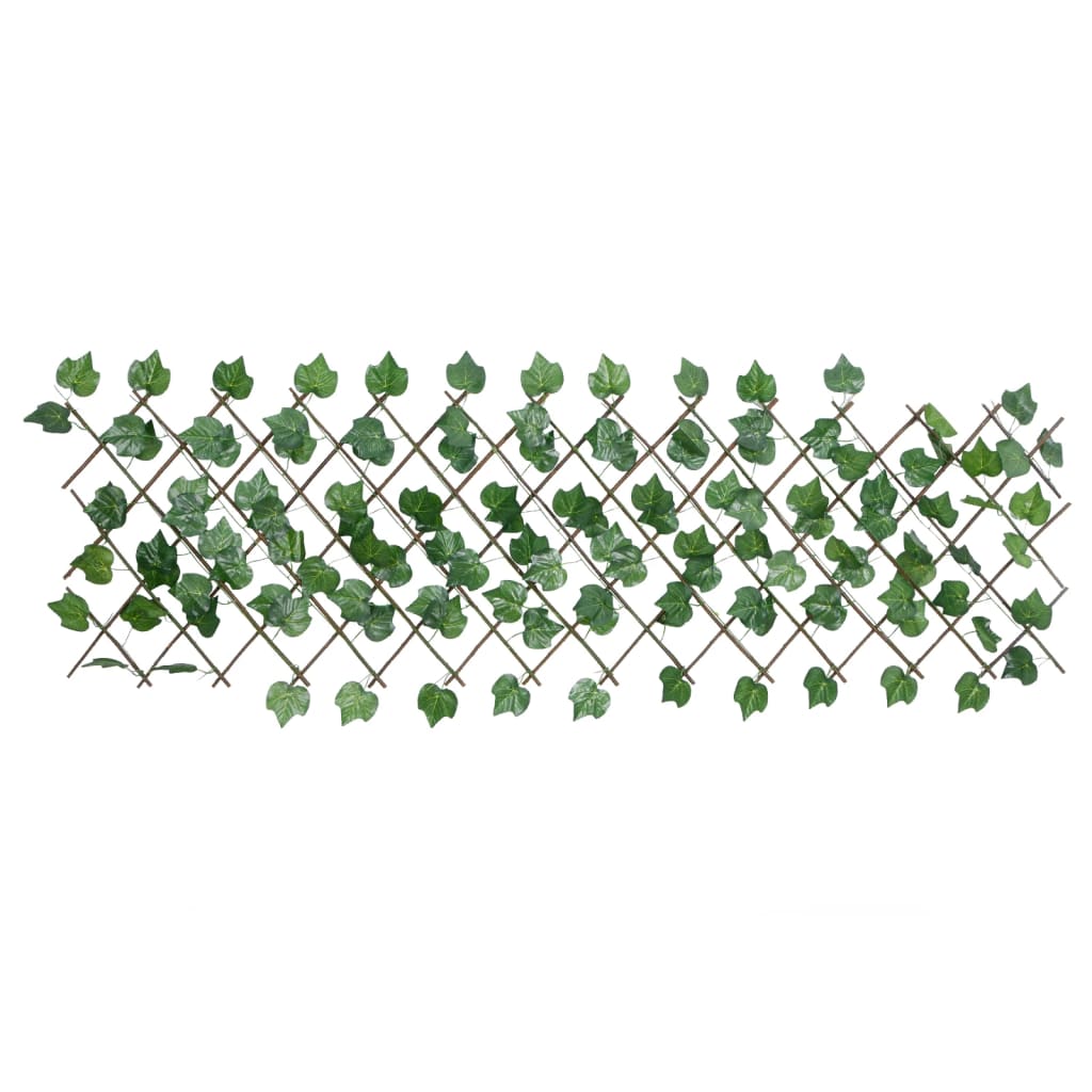 Proširiva rešetka od lažnog lišća grožđa zelena 5 kom 190x60 cm