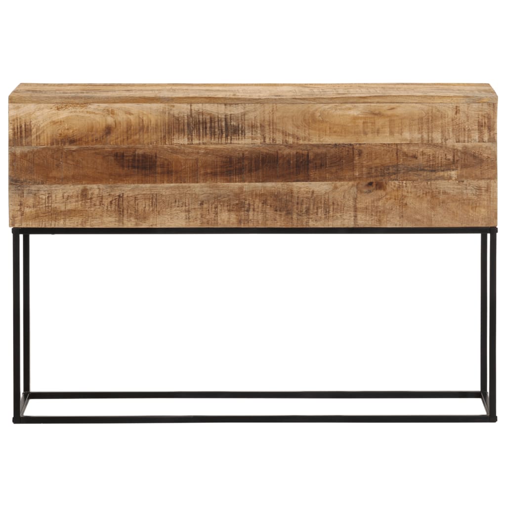 Konzolni stol 110x30x75 cm grubo masivno drvo manga i željezo