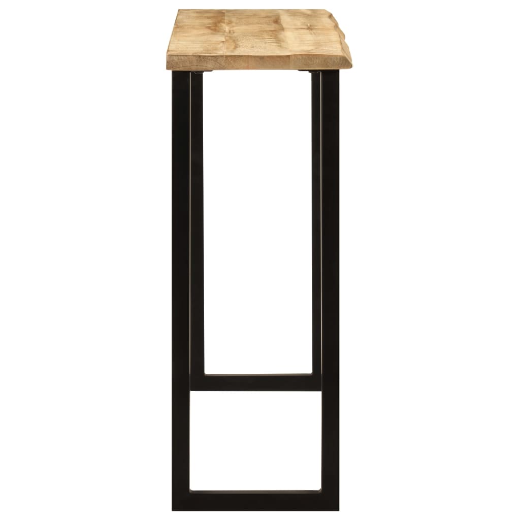 Konzolni stol sa živim rubom 105x33x76 cm masivno drvo manga