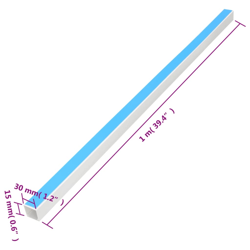 Kanalice za kabele samoljepljive 30x15 mm 10 m PVC