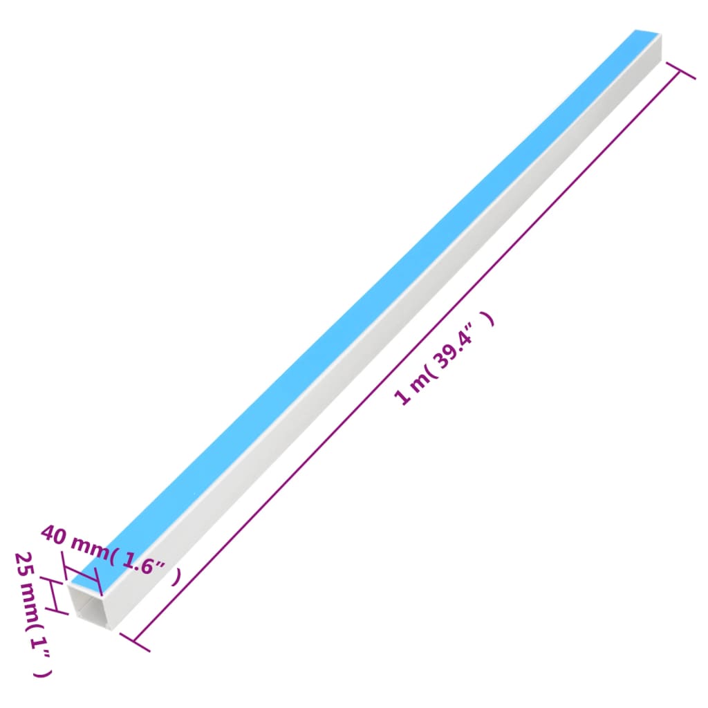 Kanalice za kabele samoljepljive 40x25 mm 10 m PVC