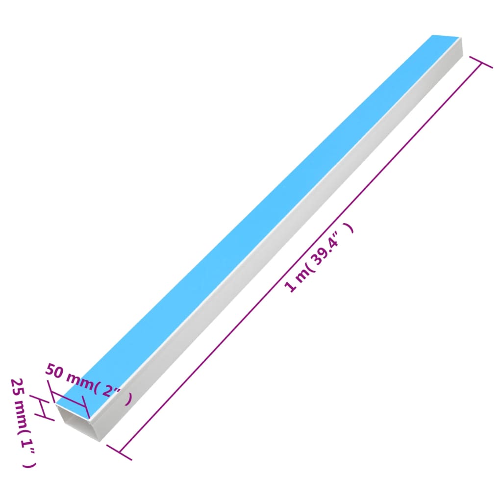 Kanalice za kabele samoljepljive 50x25 mm 30 m PVC