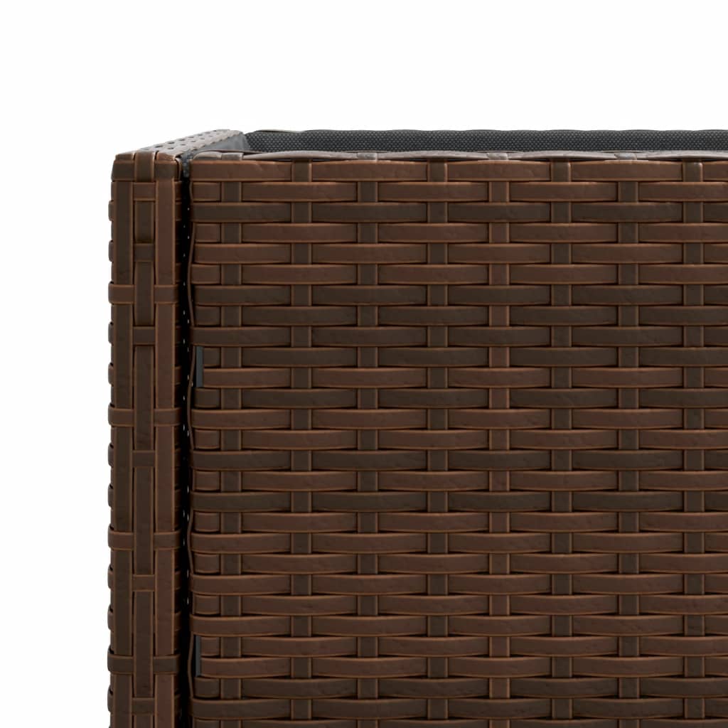 Vrtne sadilice s policom 2 kom smeđe 90 x 40 x 75 cm poliratan