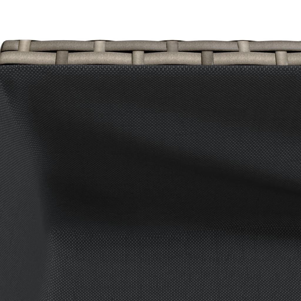 Vrtne sadilice s policom 2 kom sive 90 x 40 x 75 cm poliratan