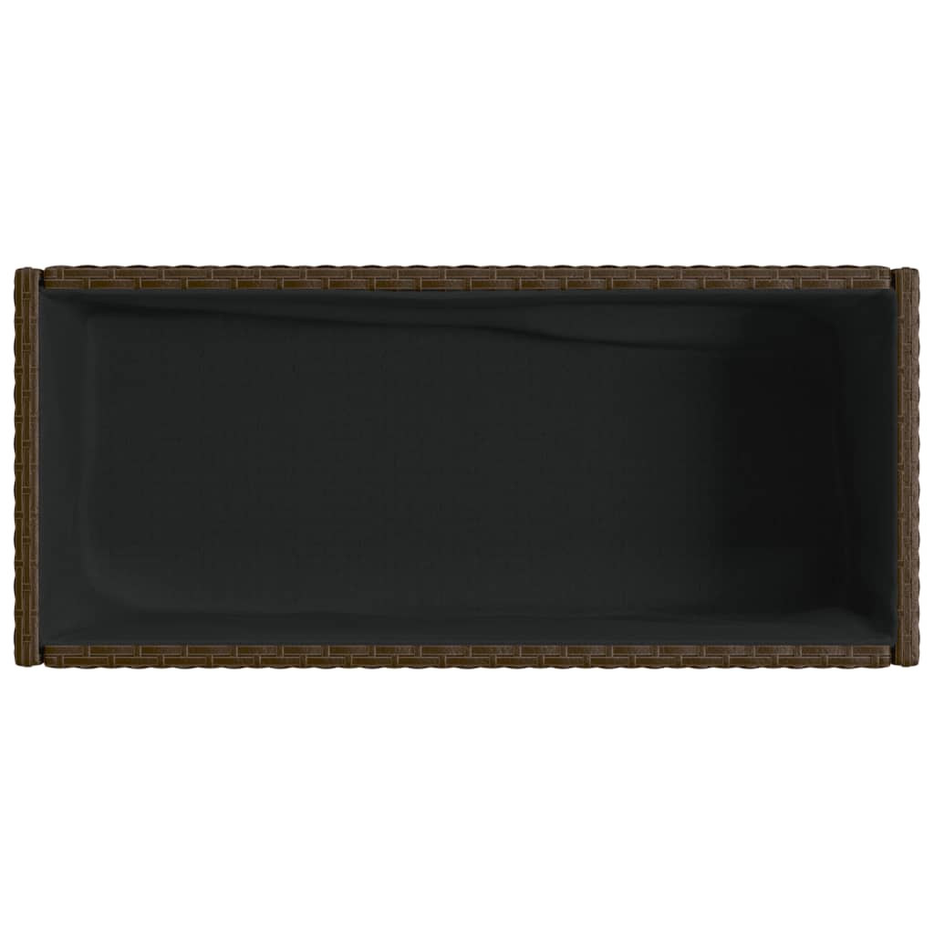 Vrtne sadilice s policom 2 kom smeđe 70 x 28 x 70 cm poliratan